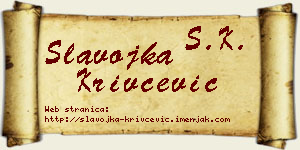 Slavojka Krivčević vizit kartica